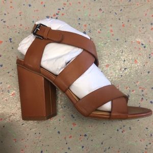 New never worn block heeled sandals
